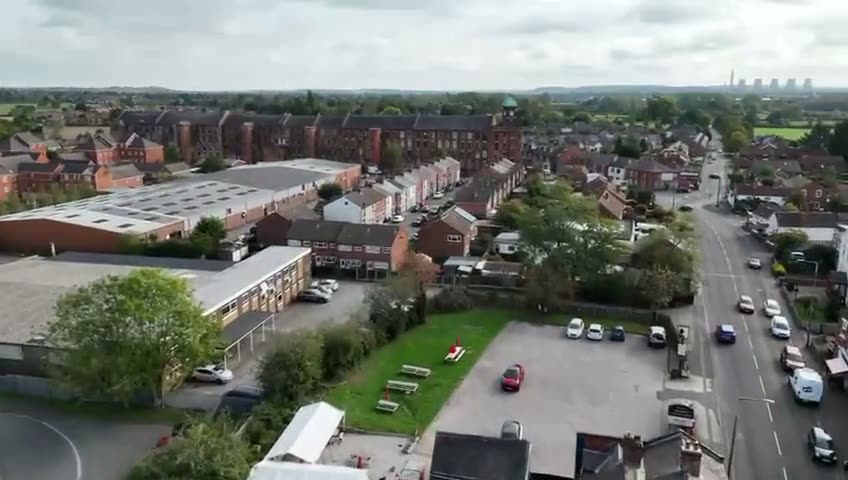 Draycott from the air